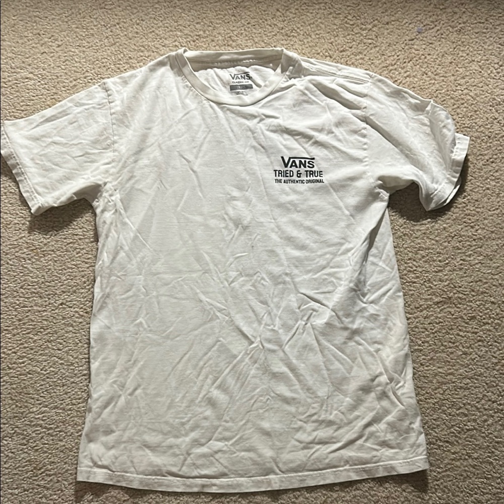 Vans White Short Sleeve Tee Classic Cotton